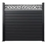 Fence Aluminum Decor – Black (GF104)