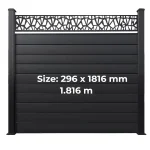 Fence Aluminum Decor – Black (GF104A)