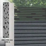 Fence Aluminum Decor – Black (GF109)