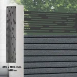 Fence Aluminum Decor – Dark Grey (GF105)
