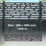 Fence Aluminum Decor – Dark Grey (GF109)